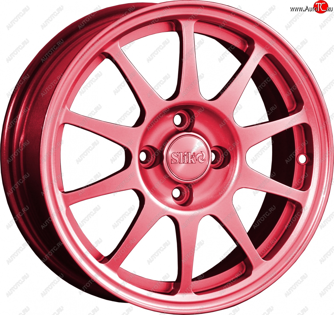 14 799 р. Кованый диск Slik Classik 6x15 (Candy рубиновый)   (Цвет: Candy рубиновый)  с доставкой в г. Керчь