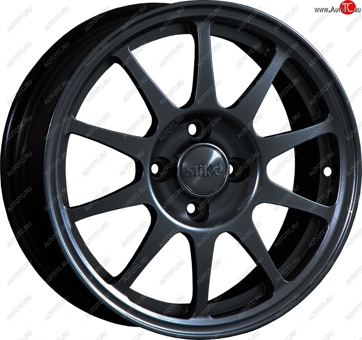 14 799 р. Кованый диск Slik Classik 6x15 (Черный глянцевый)   (Цвет: Черный глянцевый)  с доставкой в г. Керчь