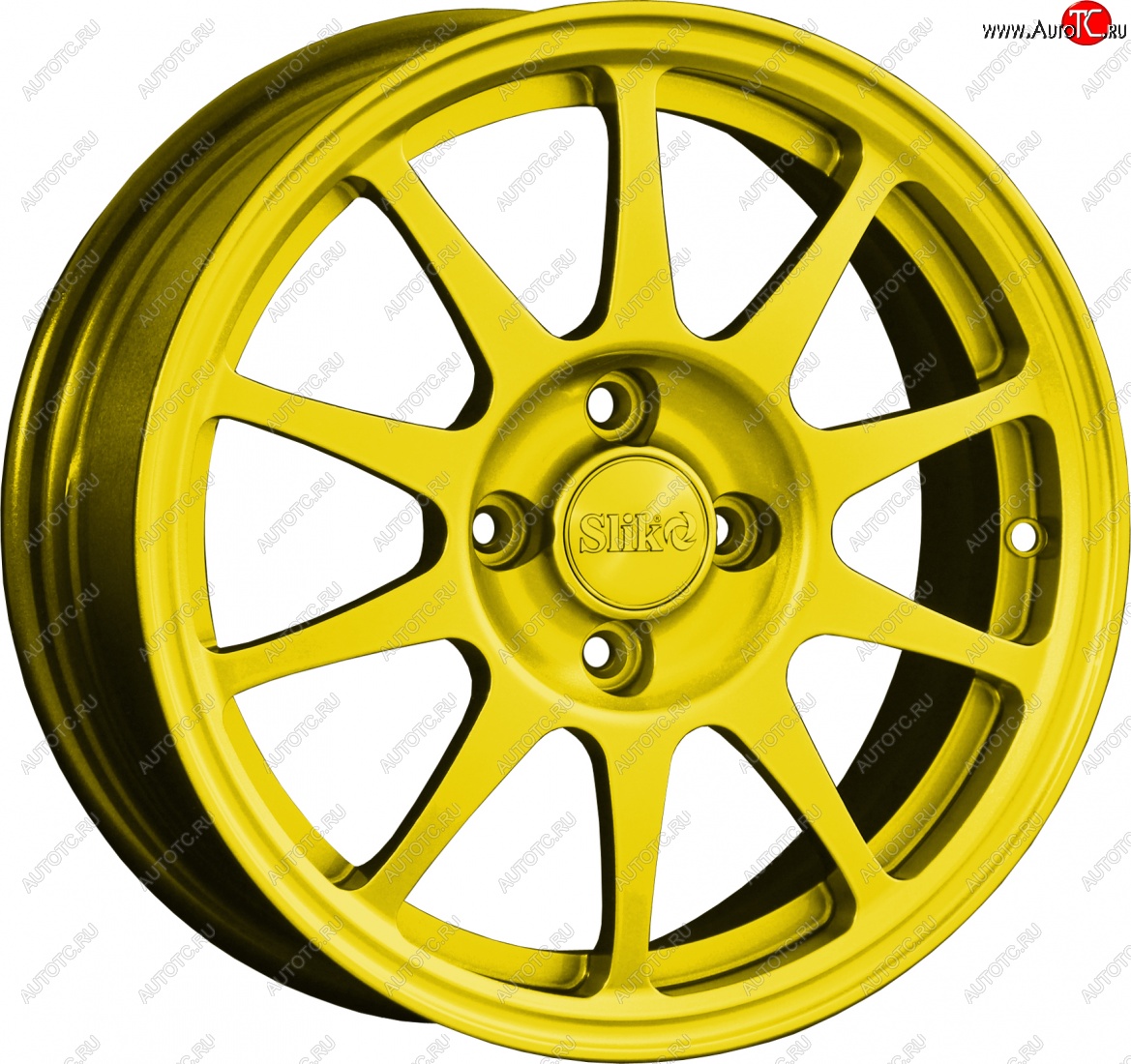 14 799 р. Кованый диск Slik Classik 6x15 (Ярко-желтый RAL 1021)   (Цвет: Ярко-желтый RAL 1021)  с доставкой в г. Керчь
