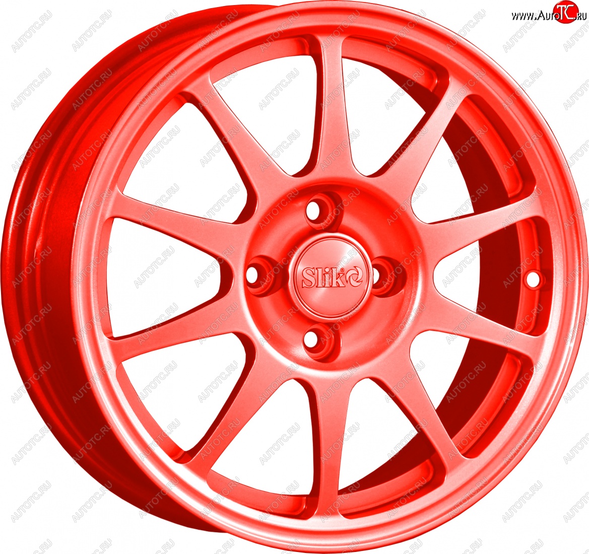 14 799 р. Кованый диск Slik Classik 6x14 (RAL 3026 ярко-алый)   (Цвет: RAL 3026 ярко-алый)  с доставкой в г. Керчь
