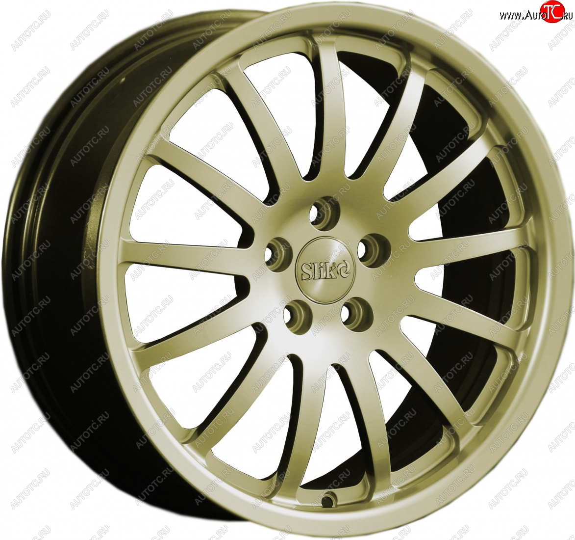 14 599 р. Кованый диск Slik classik R17x7.5 Золотой (G) 7.5x17   (Цвет: G)  с доставкой в г. Керчь