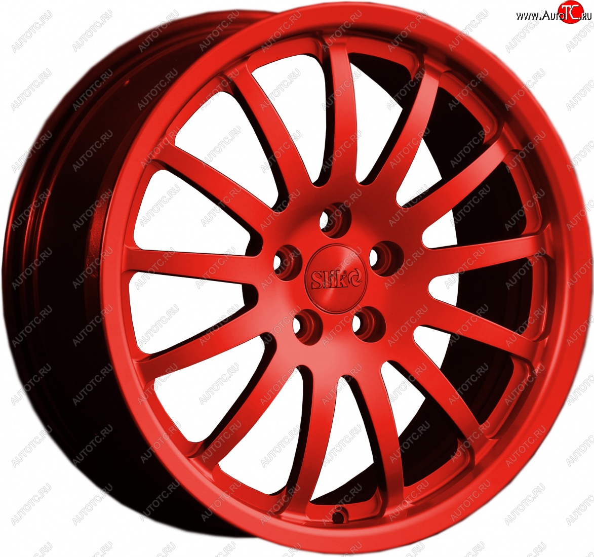 14 599 р. Кованый диск Slik classik R17x7.5 Красный (RED) 7.5x17   (Цвет: RED)  с доставкой в г. Керчь