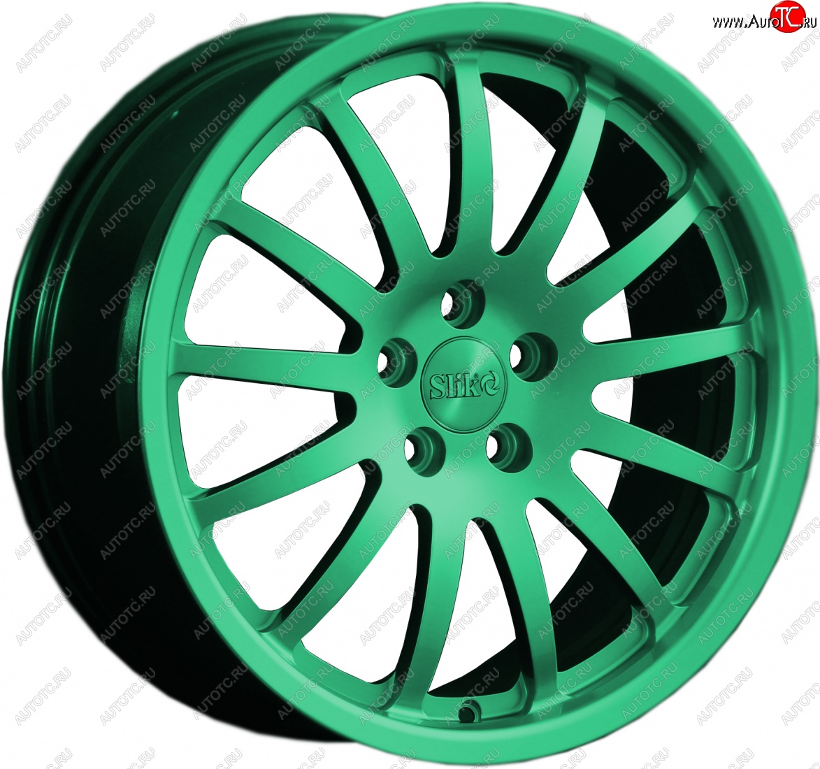 14 599 р. Кованый диск Slik classik R17x7.5 Candy Green изумрудно-зеленый 7.5x17   (Цвет: Candy Green изумрудно-зеленый 7.5x17)  с доставкой в г. Керчь