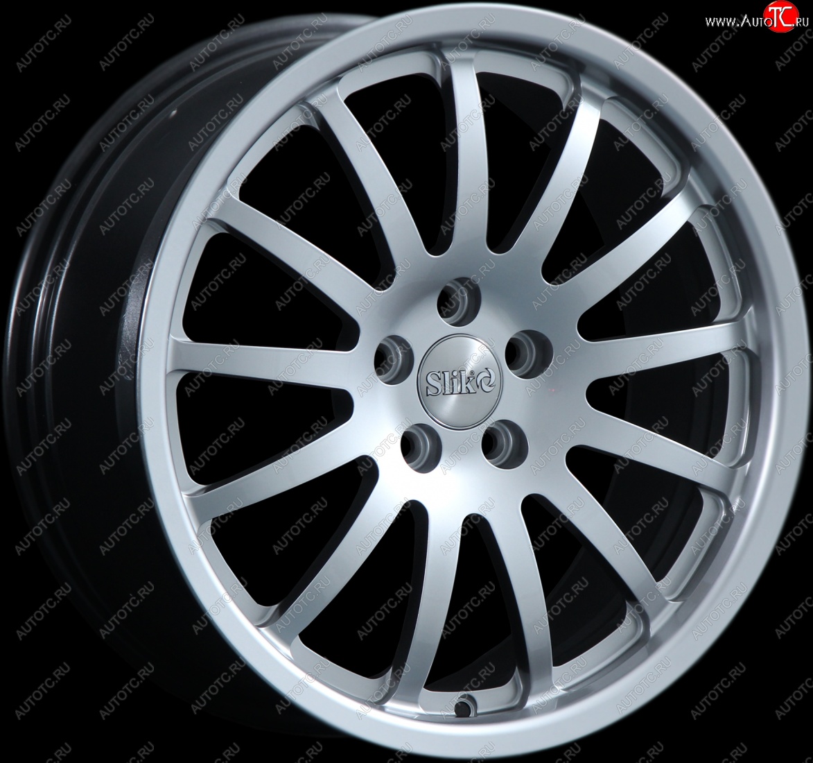 14 399 р. Кованый диск Slik classik R17x7.5 Серебристый светлый (S16) 7.5x17 Ford Explorer U502 дорестайлинг (2010-2016) 5x114.3xDIA63.4xET44.0 (Цвет: S16)