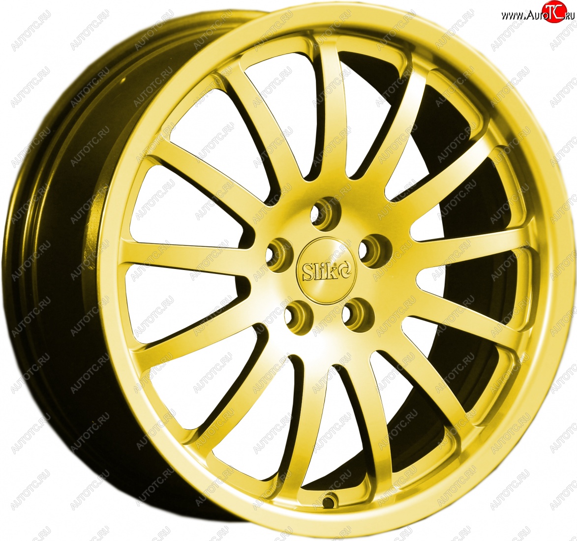 14 599 р. Кованый диск Slik classik R17x7.5 Ярко желтый RAL 1021 (YELLOW) 7.5x17   (Цвет: YELLOW)  с доставкой в г. Керчь