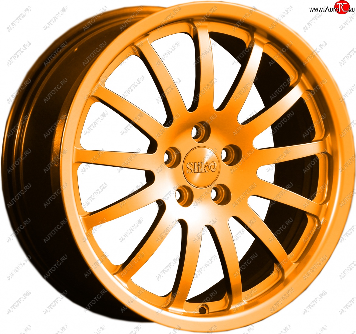 14 599 р. Кованый диск Slik classik R17x7.5 Ярко-оранжевый (ORANGE) 7.5x17   (Цвет: ORANGE)  с доставкой в г. Керчь