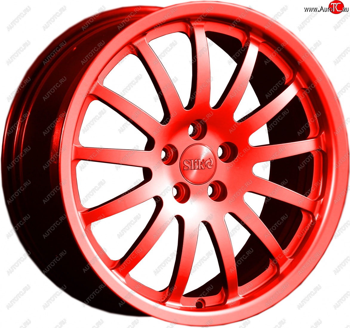 14 599 р. Кованый диск Slik classik R17x7.5 RAL 3026 ярко алый (3026) 7.5x17   (Цвет: 3026)  с доставкой в г. Керчь