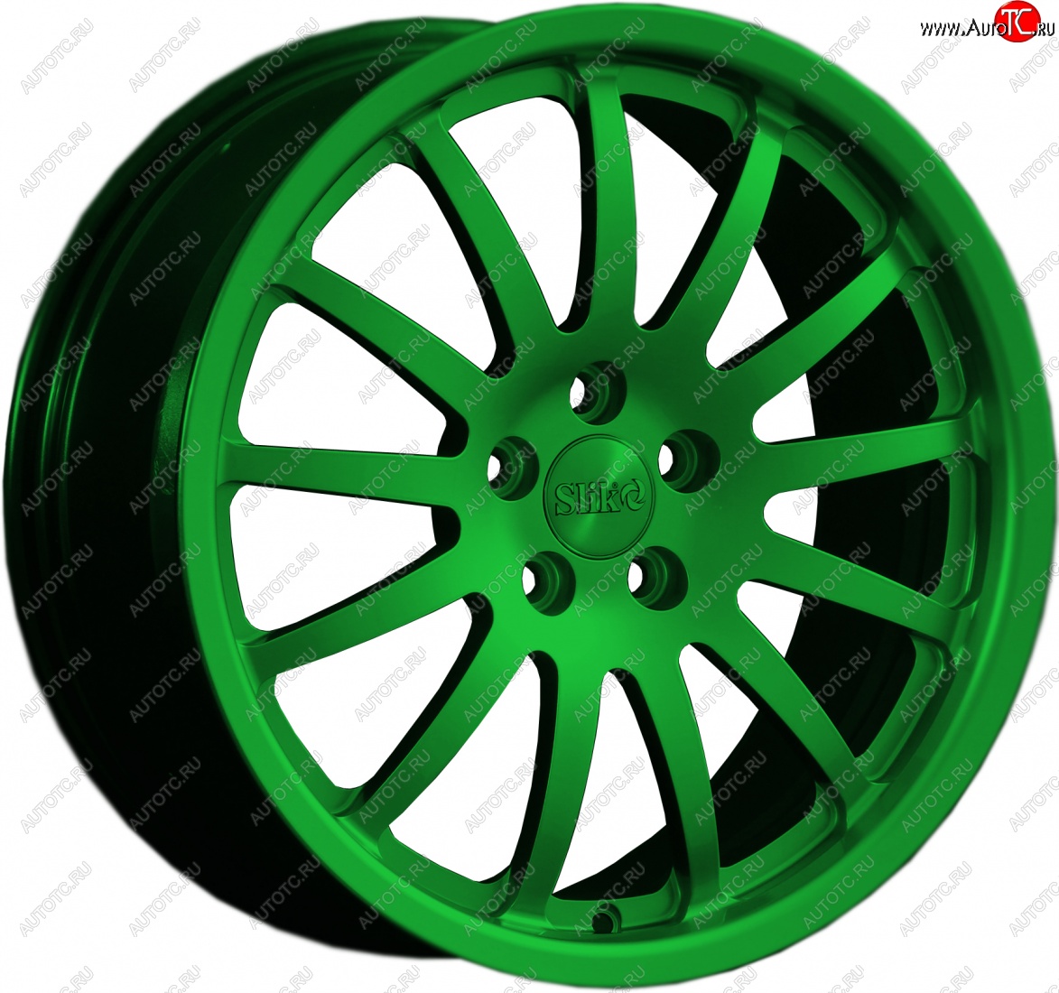 14 599 р. Кованый диск Slik classik R17x7.5 Зеленый (GREEN) 7.5x17   (Цвет: GREEN)  с доставкой в г. Керчь