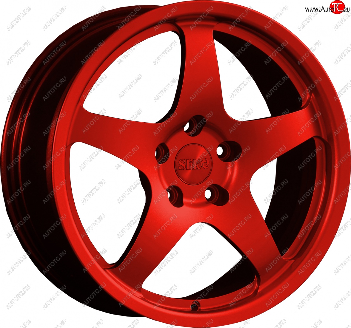 25 599 р. Кованый диск Slik classik R17x7.5 Красный (RED) 7.5x17   (Цвет: RED)  с доставкой в г. Керчь