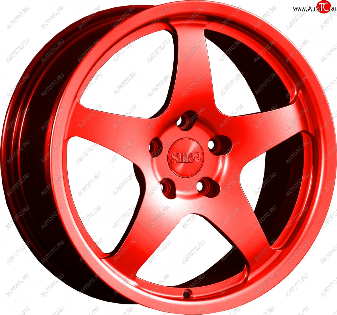 25 599 р. Кованый диск Slik classik R17x7.5 RAL 3026 ярко алый (3026) 7.5x17   (Цвет: 3026)  с доставкой в г. Керчь