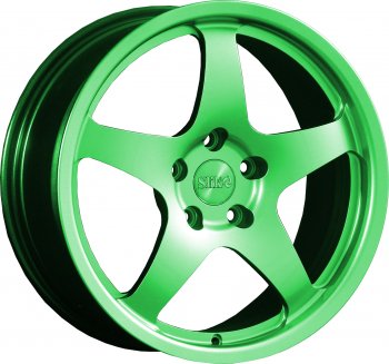 Кованый диск Slik classik R17x7.5 RAL 6038 ярко зеленый (6038) 7.5x17  (Цвет: 6038)