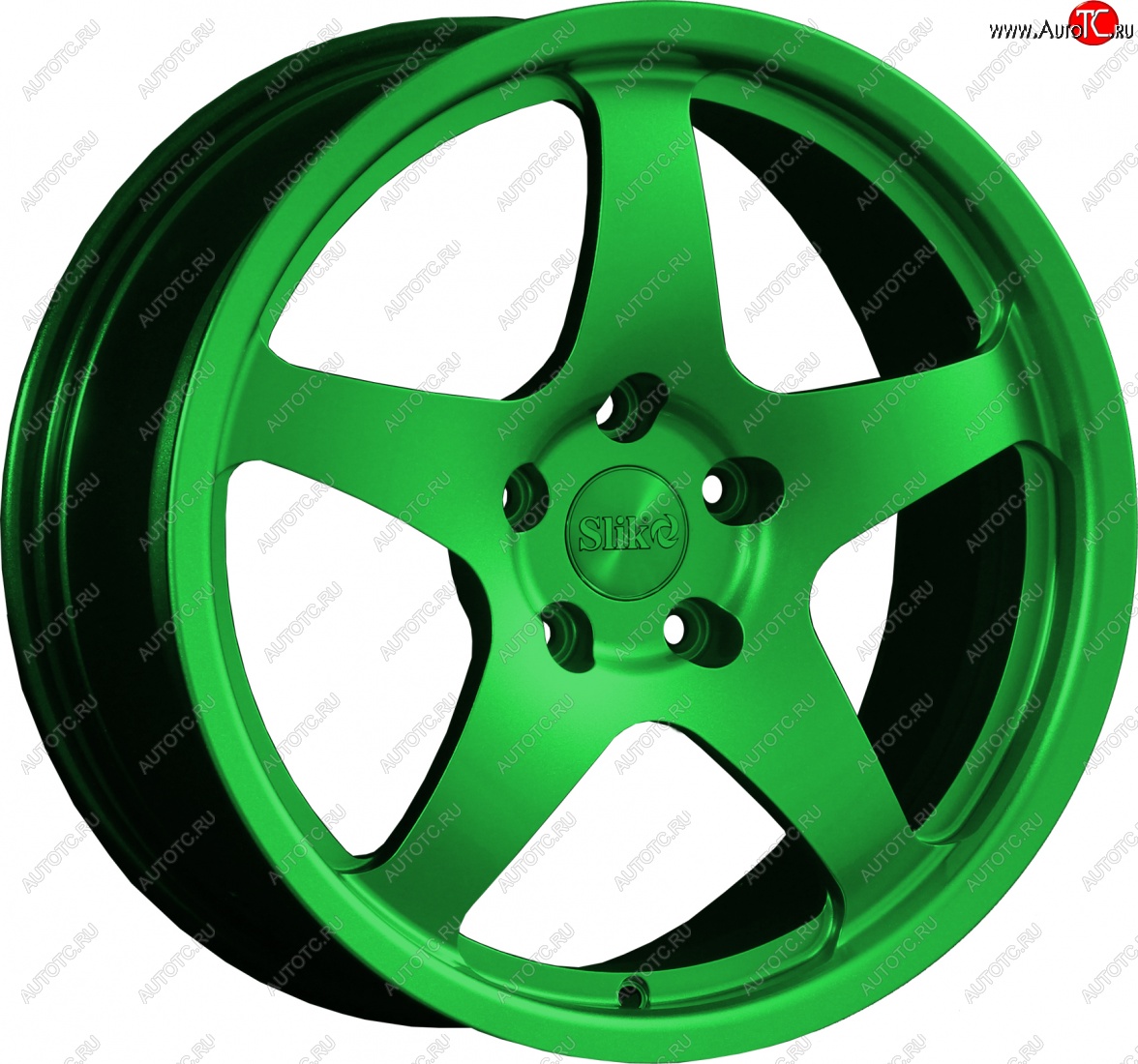 25 599 р. Кованый диск Slik classik R17x7.5 Зеленый (GREEN) 7.5x17   (Цвет: GREEN)  с доставкой в г. Керчь