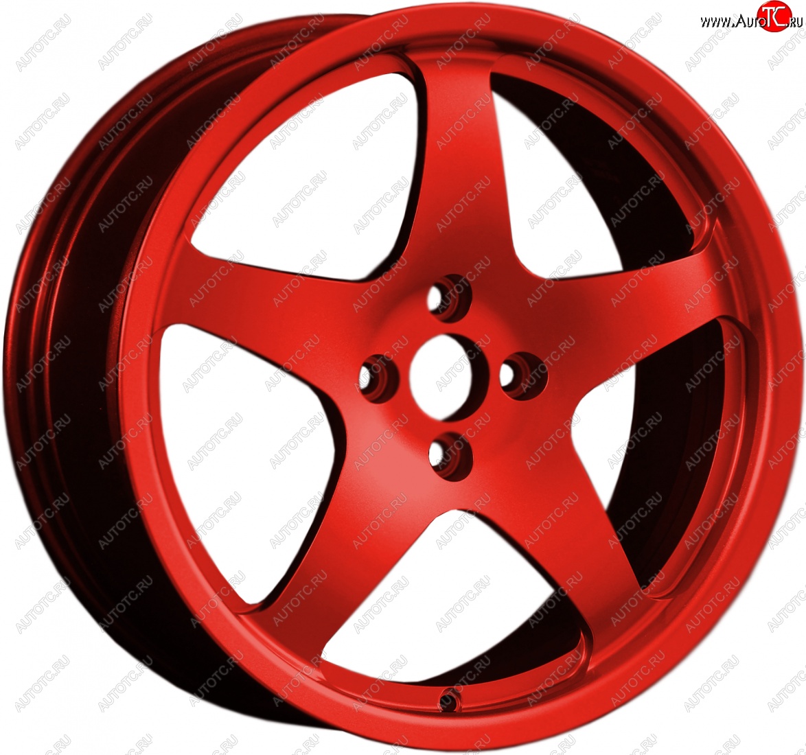14 049 р. Кованый диск Slik classik R17x7.5 Candy RED красный 7.5x17   (Цвет: Candy RED красный 7.5x17)  с доставкой в г. Керчь
