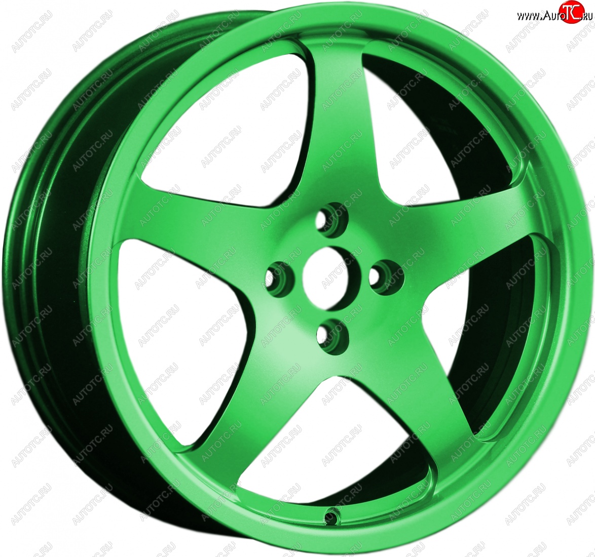 13 599 р. Кованый диск Slik classik R17x7.5 RAL 6038 ярко зеленый (6038) 7.5x17   (Цвет: 6038)  с доставкой в г. Керчь