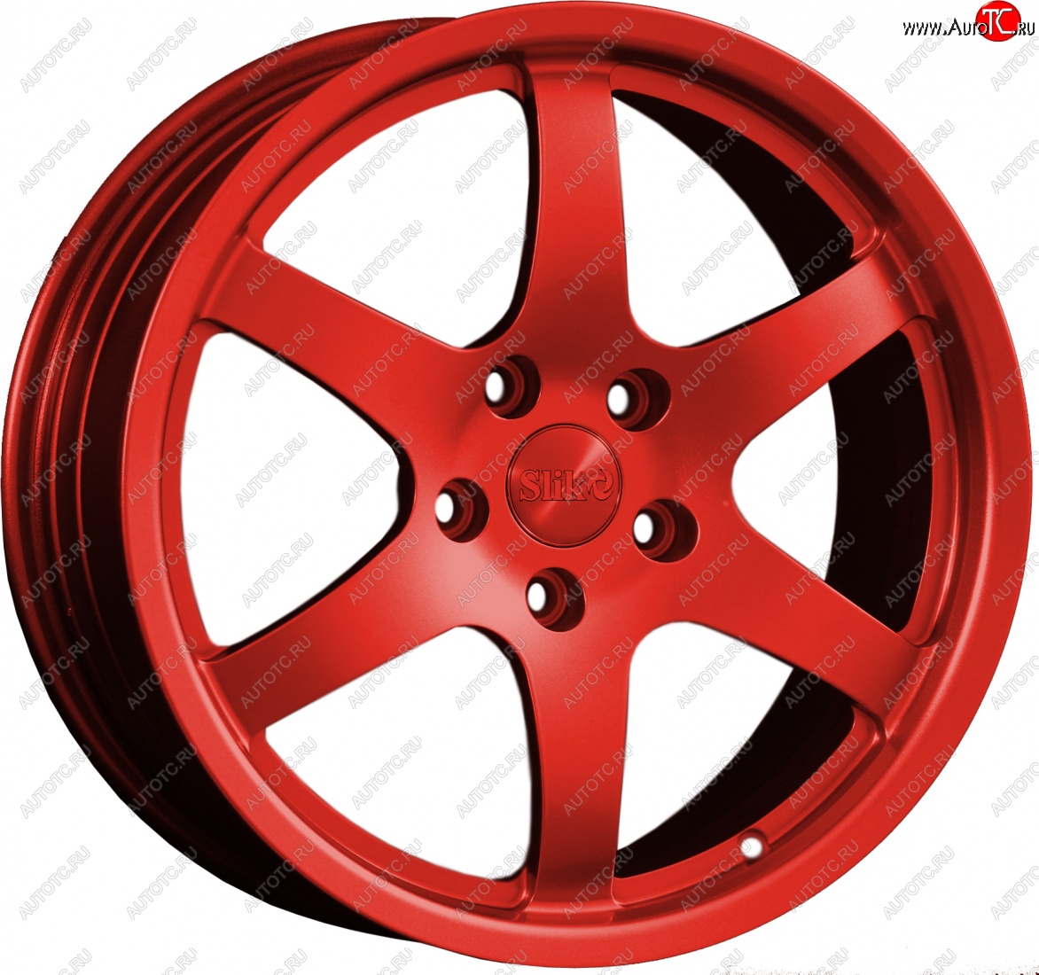14 599 р. Кованый диск Slik classik R17x7.5 Candy RED красный 7.5x17   (Цвет: Candy RED красный 7.5x17)  с доставкой в г. Керчь