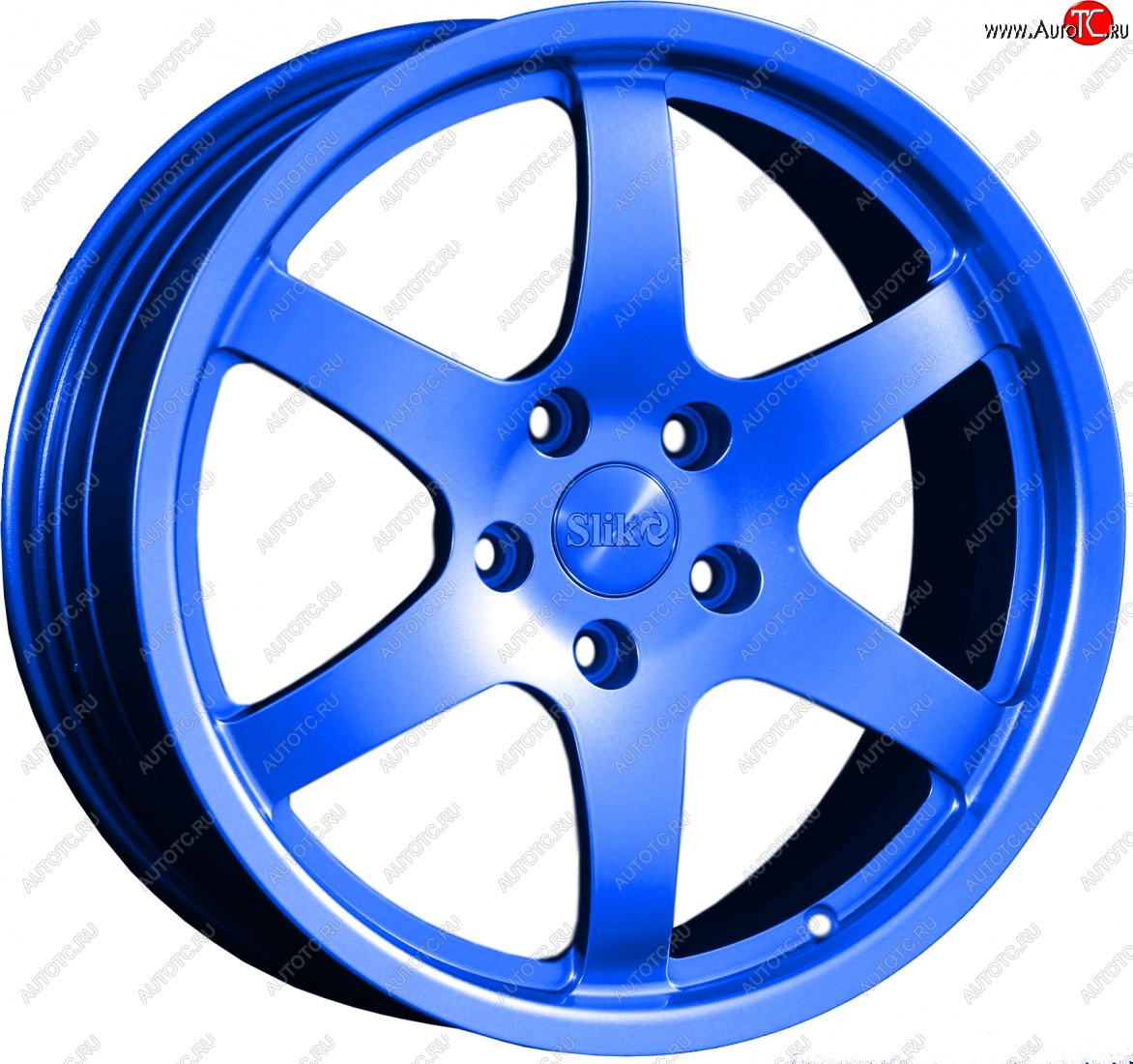 14 599 р. Кованый диск Slik classik R17x7.5 Синий (BLUE) 7.5x17   (Цвет: BLUE)  с доставкой в г. Керчь