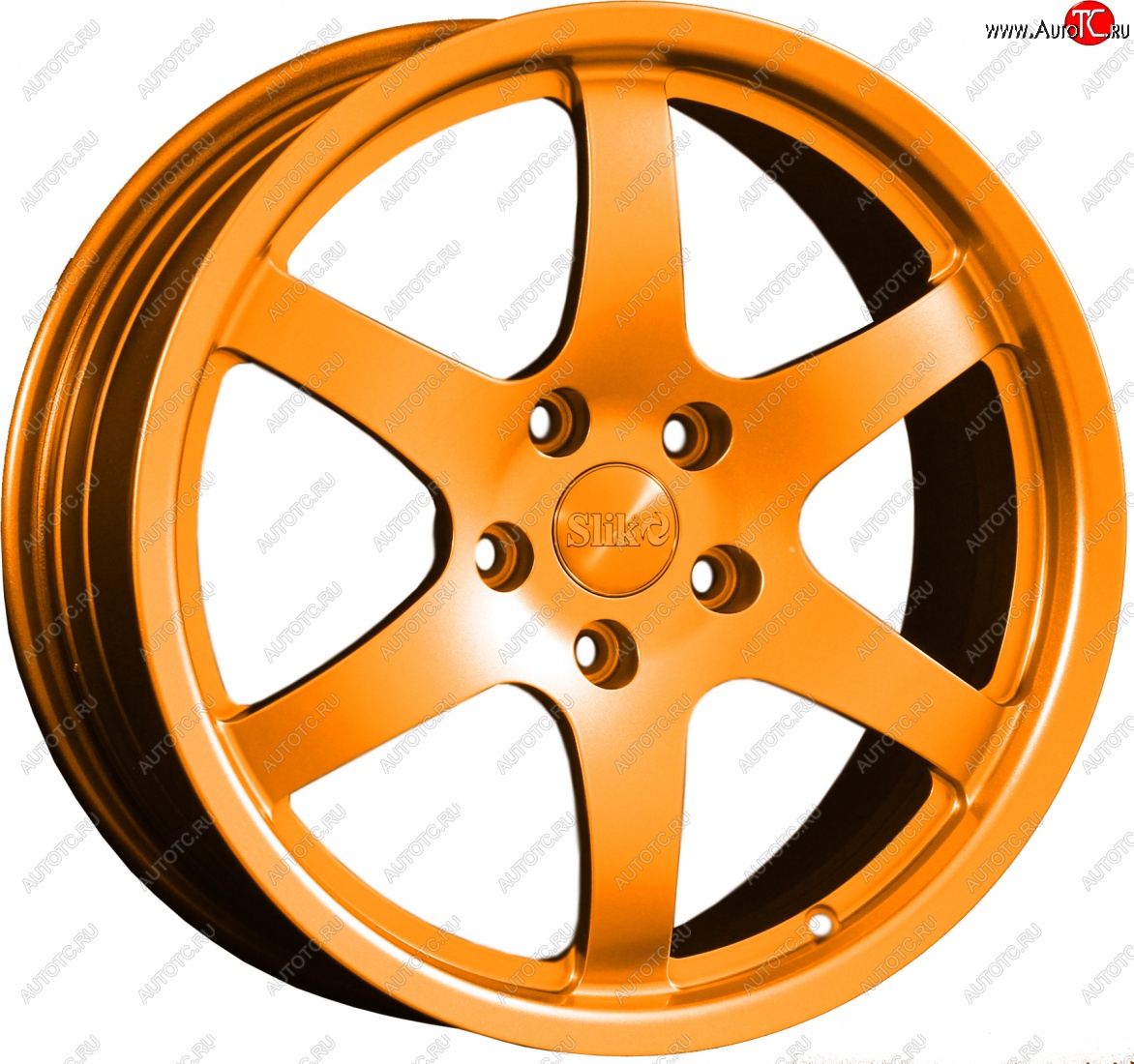 14 599 р. Кованый диск Slik classik R17x7.5 Ярко-оранжевый (ORANGE) 7.5x17   (Цвет: ORANGE)  с доставкой в г. Керчь
