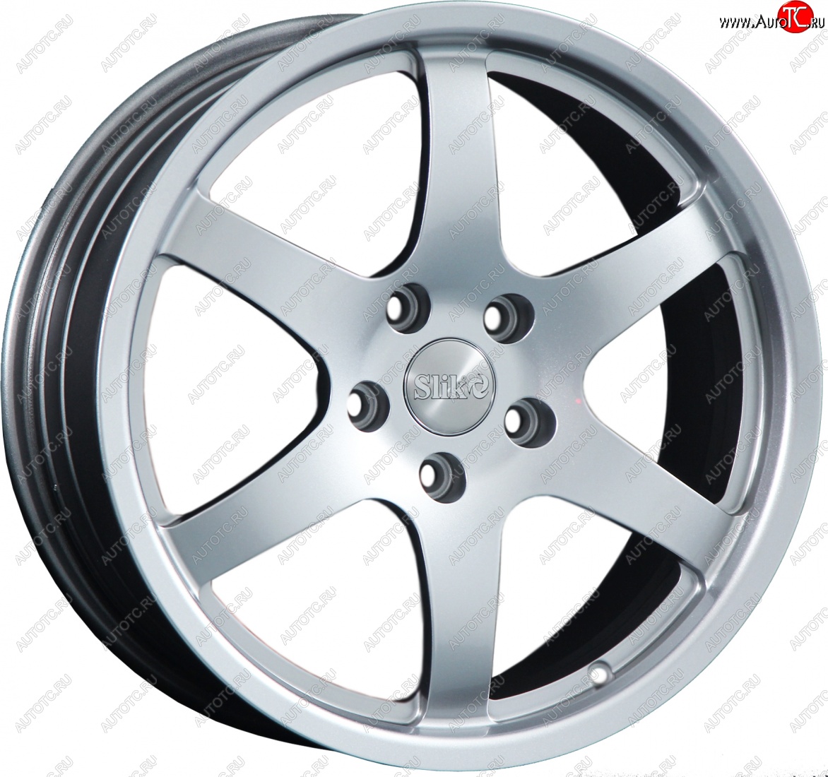 14 399 р. Кованый диск Slik classik R17x7.5 Яркое-блестящее серебро (HPB) 7.5x17   (Цвет: HPB)  с доставкой в г. Керчь