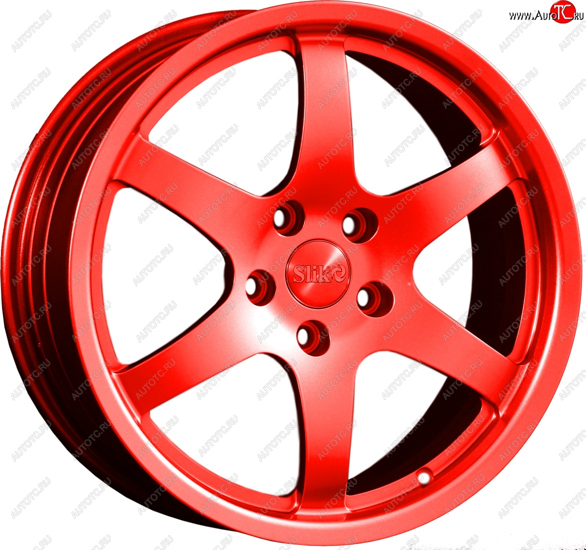 14 599 р. Кованый диск Slik classik R17x7.5 RAL 3026 ярко алый (3026) 7.5x17   (Цвет: 3026)  с доставкой в г. Керчь