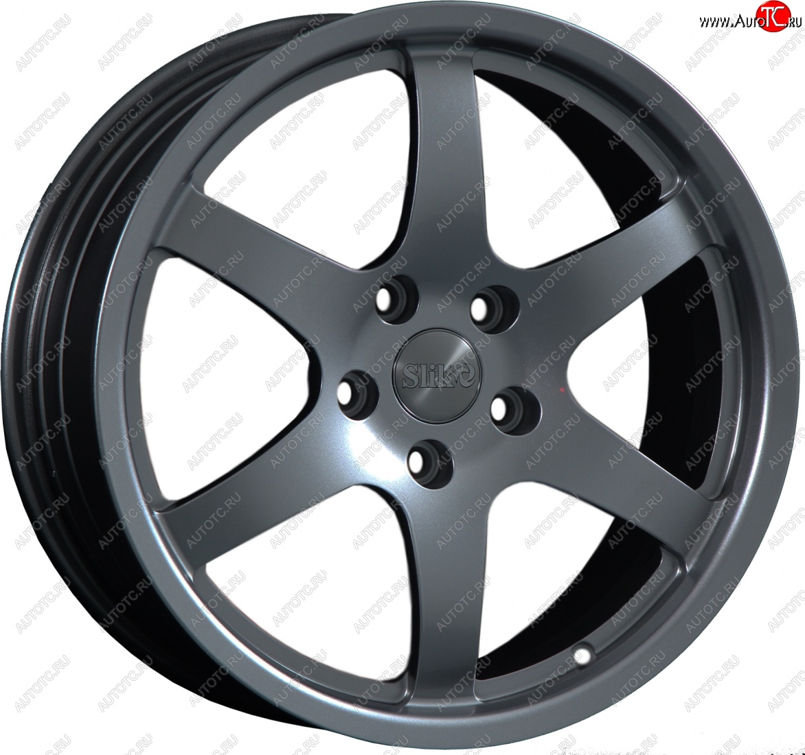 14 599 р. Кованый диск Slik classik R17x7.5 Графит матовый (GRF2) 7.5x17   (Цвет: GRF2)  с доставкой в г. Керчь