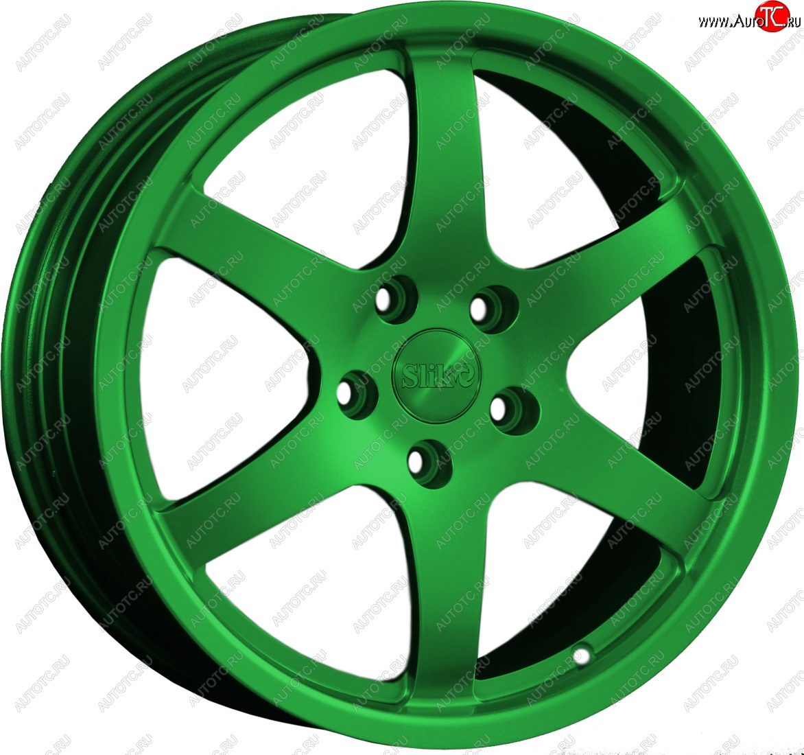 14 599 р. Кованый диск Slik classik R17x7.5 Зеленый (GREEN) 7.5x17   (Цвет: GREEN)  с доставкой в г. Керчь