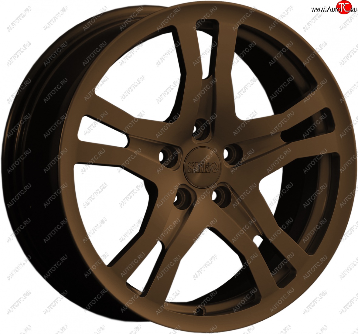 14 599 р. Кованый диск Slik classik R17x7.5 Коньячная бронза. Глянец (BRZCGN) 7.5x17   (Цвет: BRZCGN)  с доставкой в г. Керчь