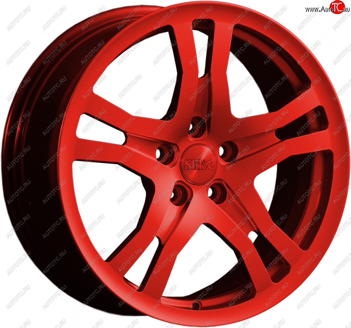 14 599 р. Кованый диск Slik classik R17x7.5 Красный (RED) 7.5x17   (Цвет: RED)  с доставкой в г. Керчь