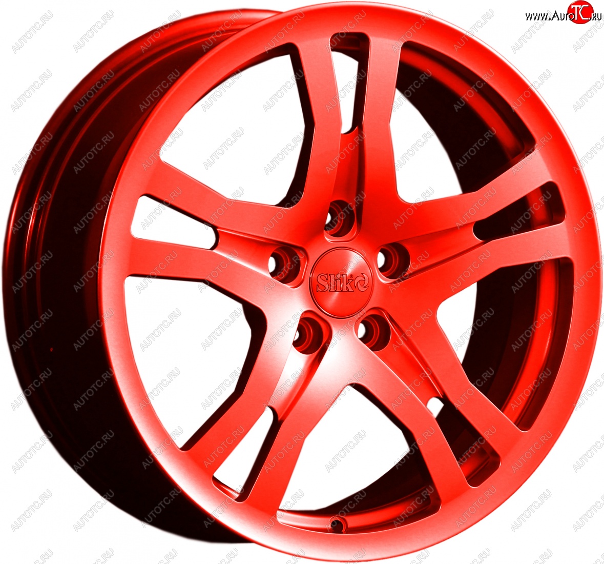 14 599 р. Кованый диск Slik classik R17x7.5 Candy RED красный 7.5x17   (Цвет: Candy RED красный 7.5x17)  с доставкой в г. Керчь