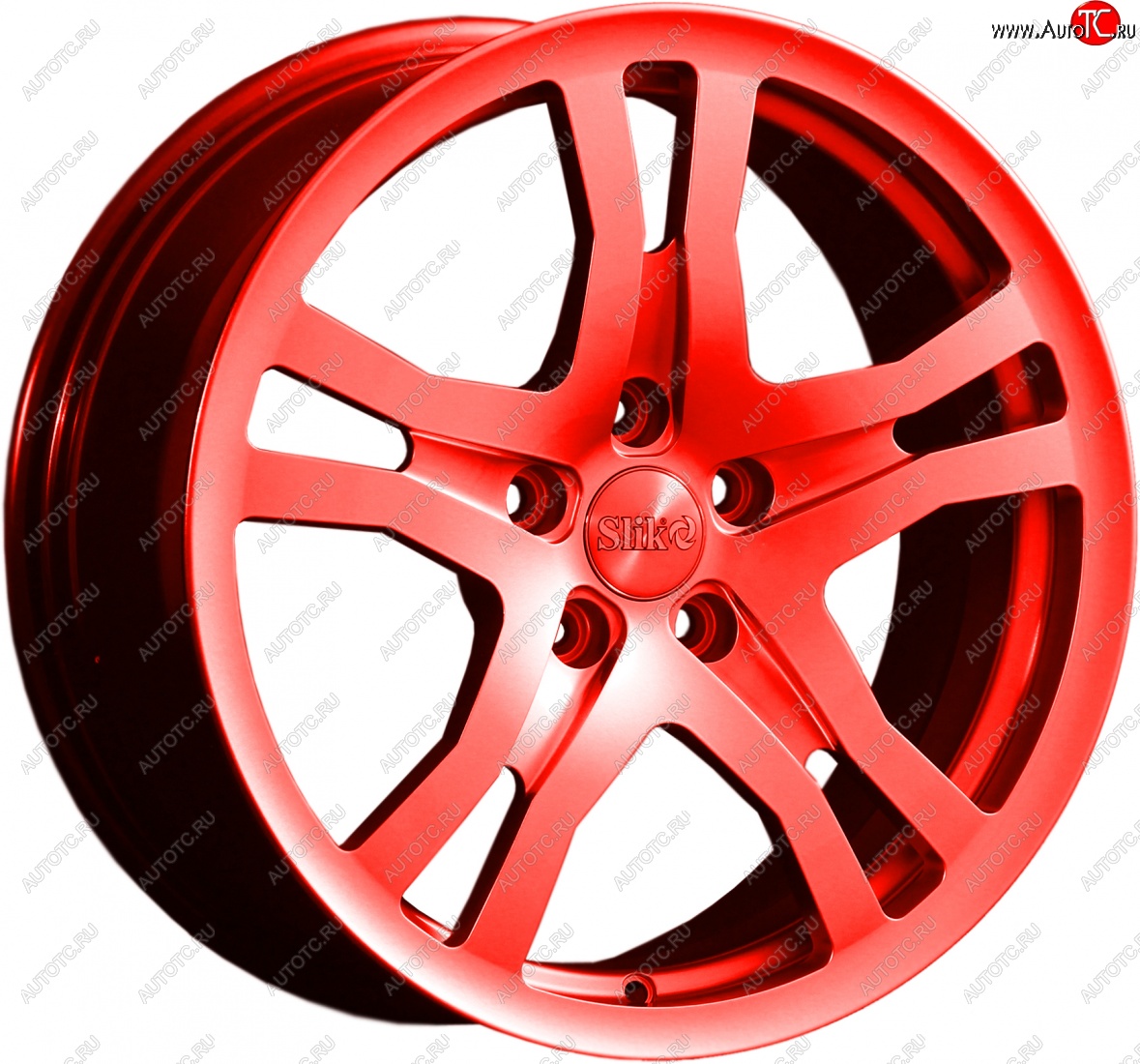 14 599 р. Кованый диск Slik classik R17x7.5 RAL 3026 ярко алый (3026) 7.5x17   (Цвет: 3026)  с доставкой в г. Керчь