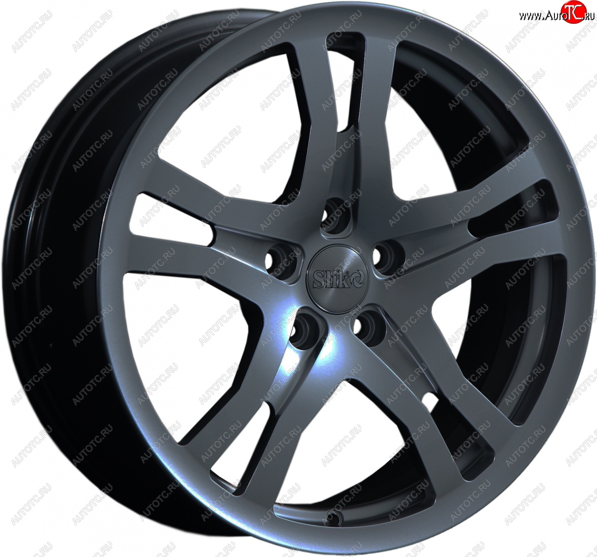 14 599 р. Кованый диск Slik classik R17x7.5 Графит матовый (GRF2) 7.5x17   (Цвет: GRF2)  с доставкой в г. Керчь