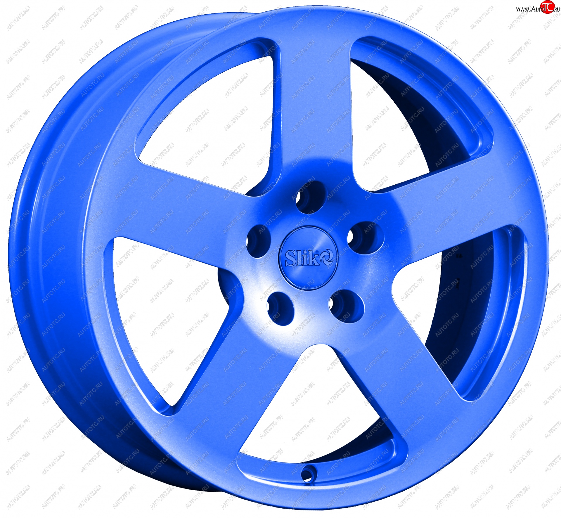 14 599 р. Кованый диск Slik classik R17x7.5 Синий (BLUE) 7.5x17   (Цвет: BLUE)  с доставкой в г. Керчь
