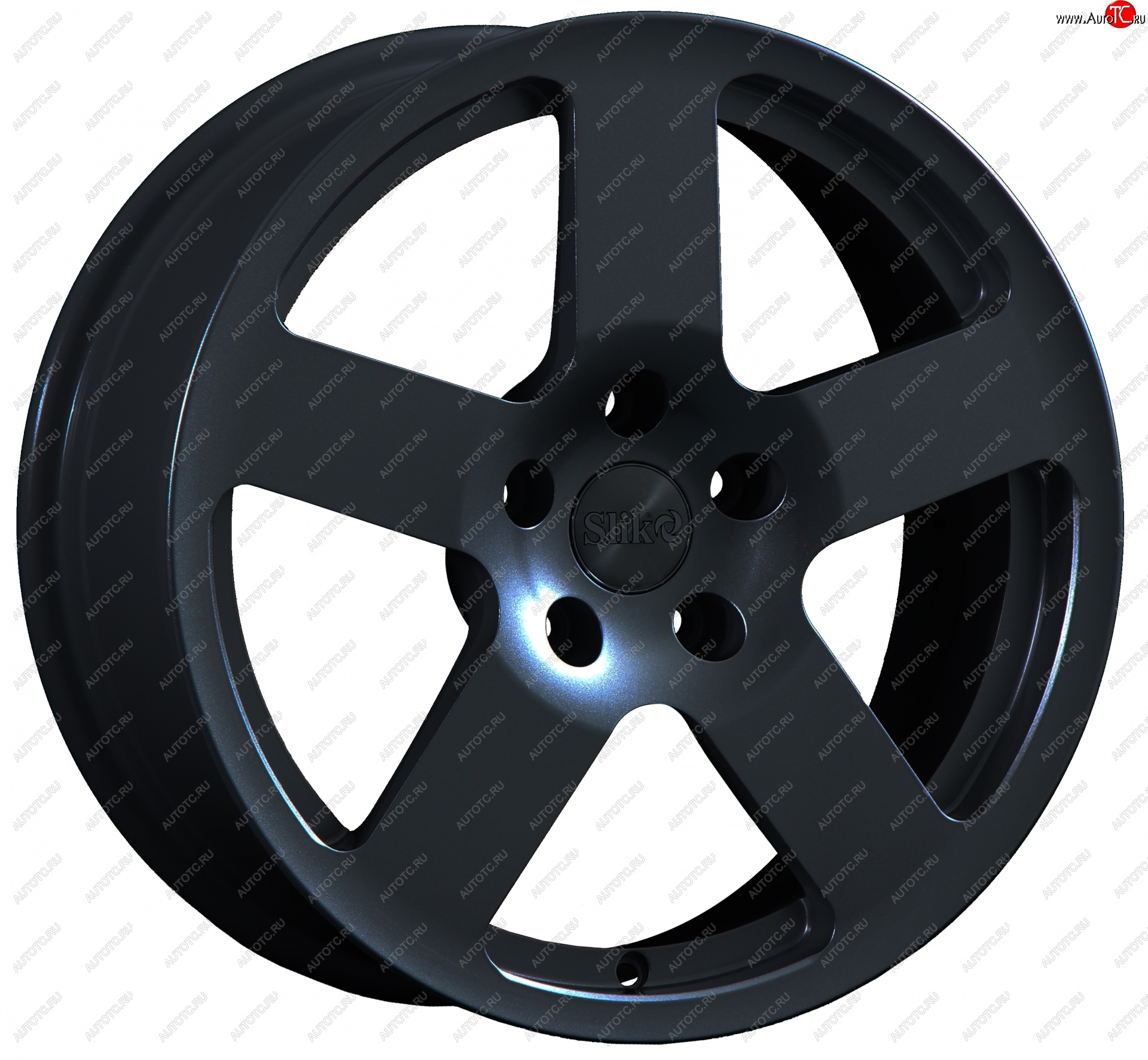 14 599 р. Кованый диск Slik classik R17x7.5 Черный глянцевый (BK) 7.5x17   (Цвет: BK)  с доставкой в г. Керчь
