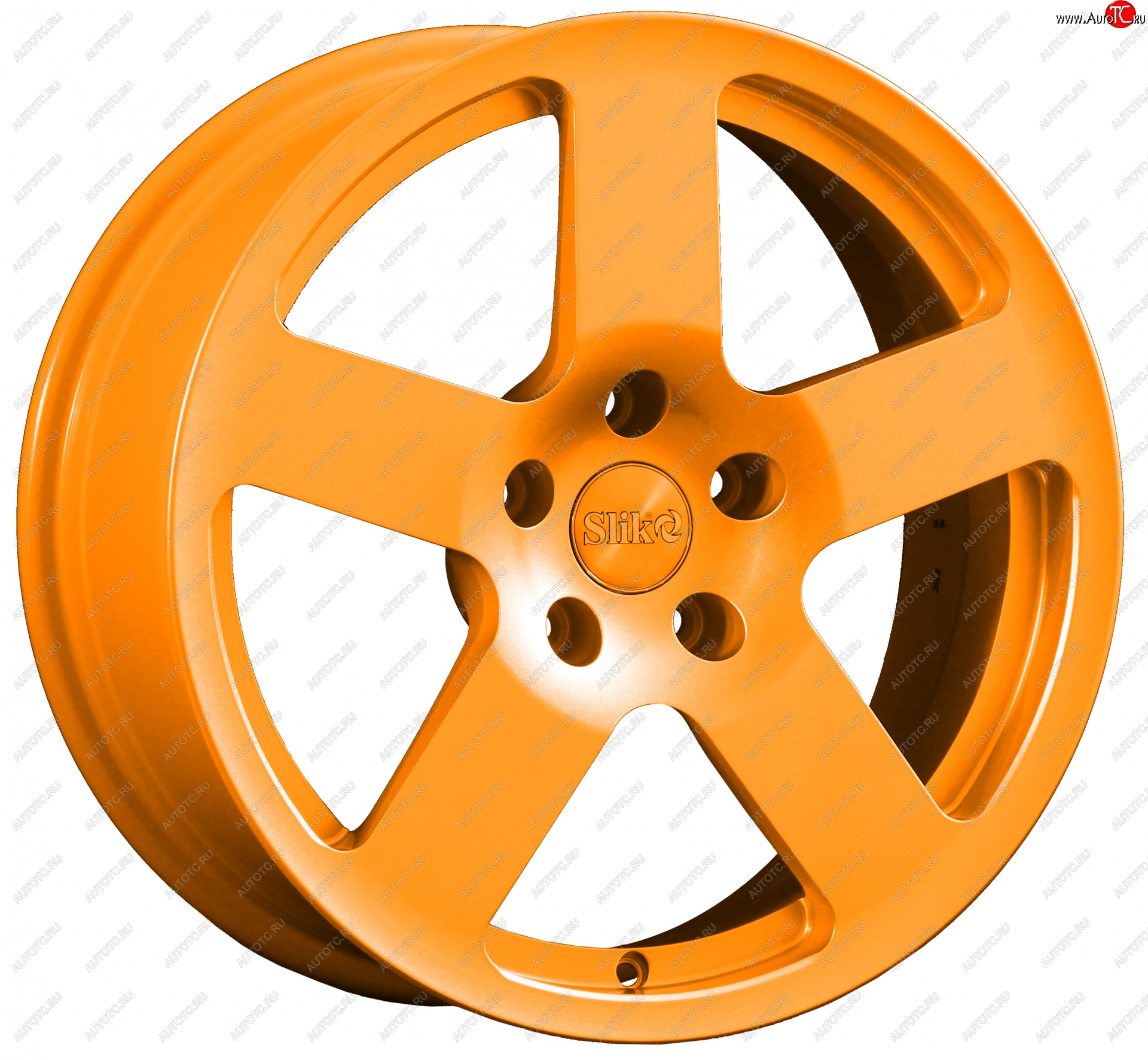 14 599 р. Кованый диск Slik classik R17x7.5 Ярко-оранжевый (ORANGE) 7.5x17   (Цвет: ORANGE)  с доставкой в г. Керчь