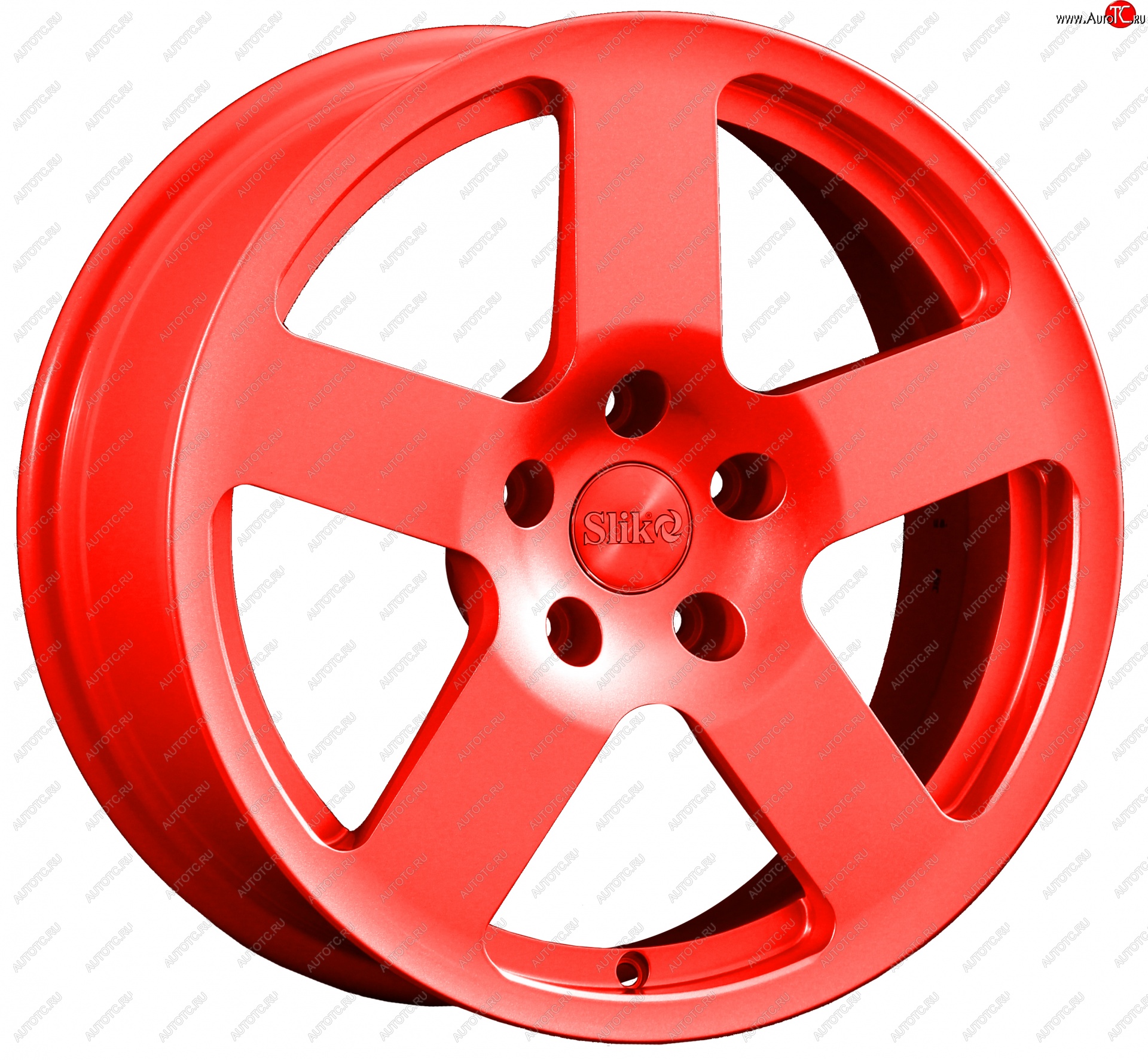 14 599 р. Кованый диск Slik classik R17x7.5 RAL 3026 ярко алый (3026) 7.5x17   (Цвет: 3026)  с доставкой в г. Керчь