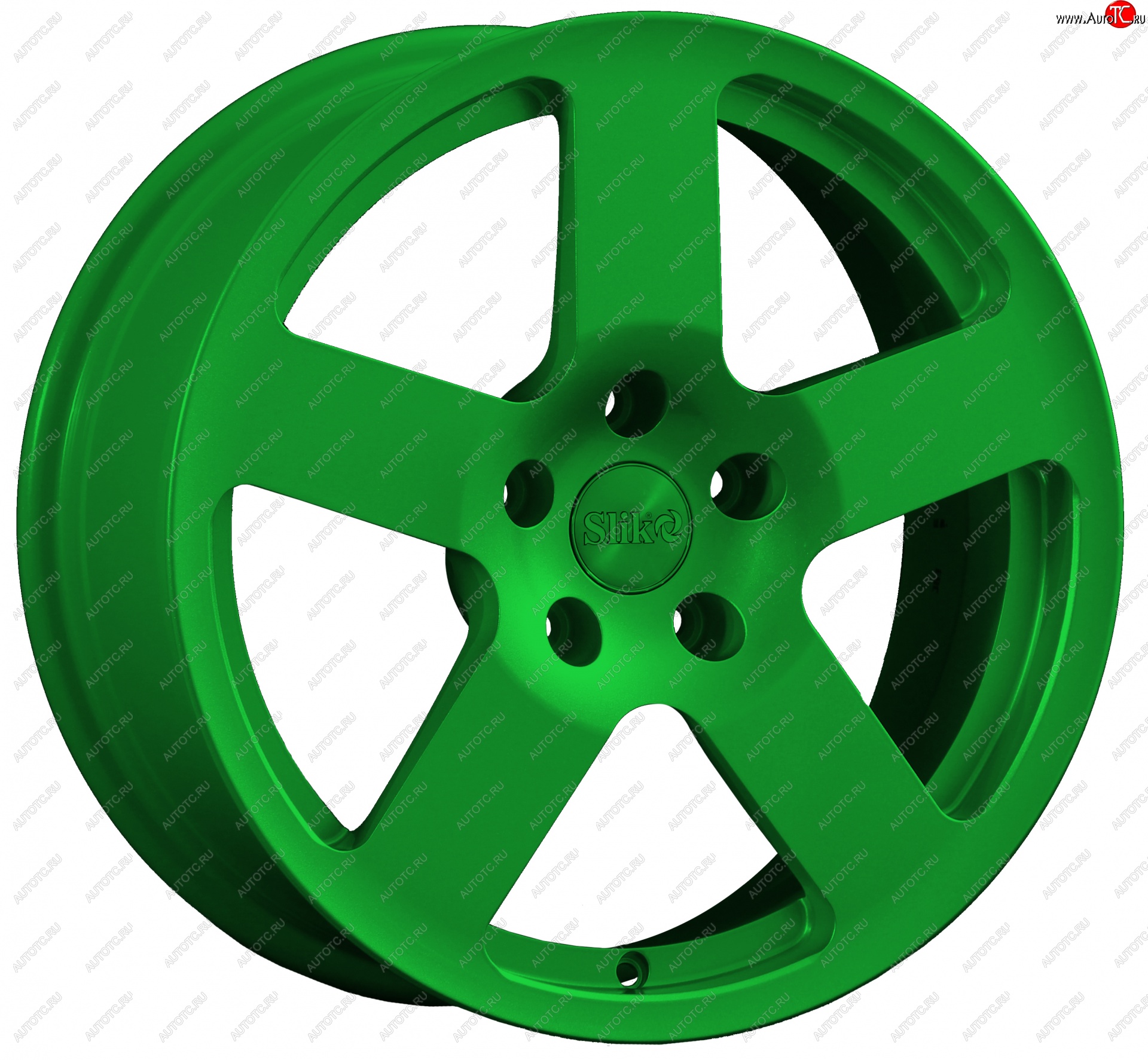 14 599 р. Кованый диск Slik classik R17x7.5 Зеленый (GREEN) 7.5x17   (Цвет: GREEN)  с доставкой в г. Керчь
