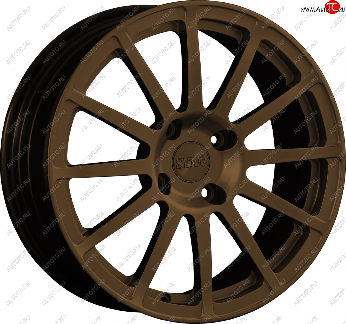 25 599 р. Кованый диск Slik classik R17x7.5 Коньячная бронза. Матовый (MBRZCGN) 7.5x17   (Цвет: MBRZCGN)  с доставкой в г. Керчь