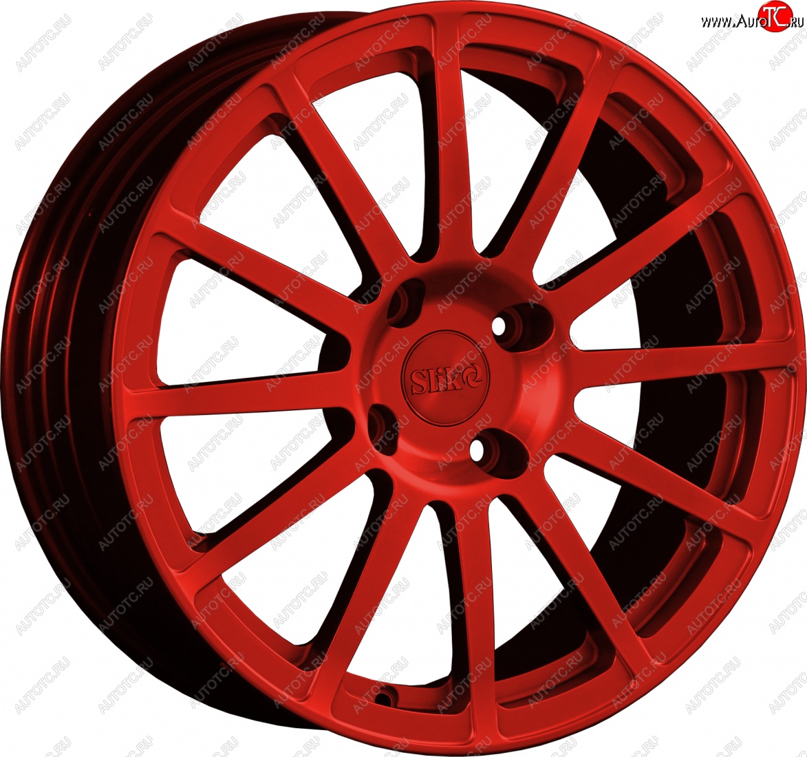 25 599 р. Кованый диск Slik classik R17x7.5 Candy RED красный 7.5x17   (Цвет: Candy RED красный 7.5x17)  с доставкой в г. Керчь