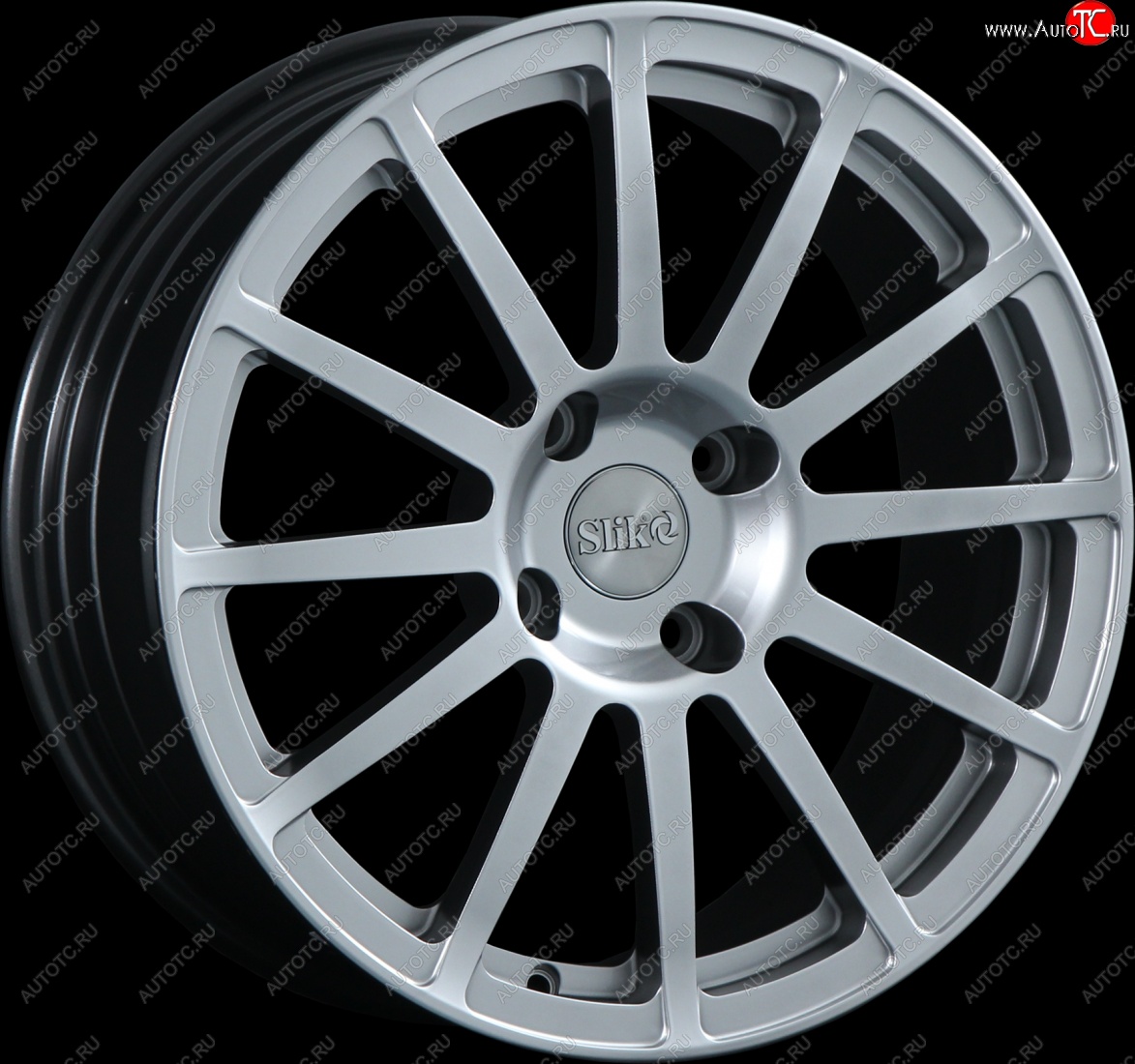 25 599 р. Кованый диск Slik classik R17x7.5 Серебристый светлый (S16) 7.5x17   (Цвет: S16)  с доставкой в г. Керчь