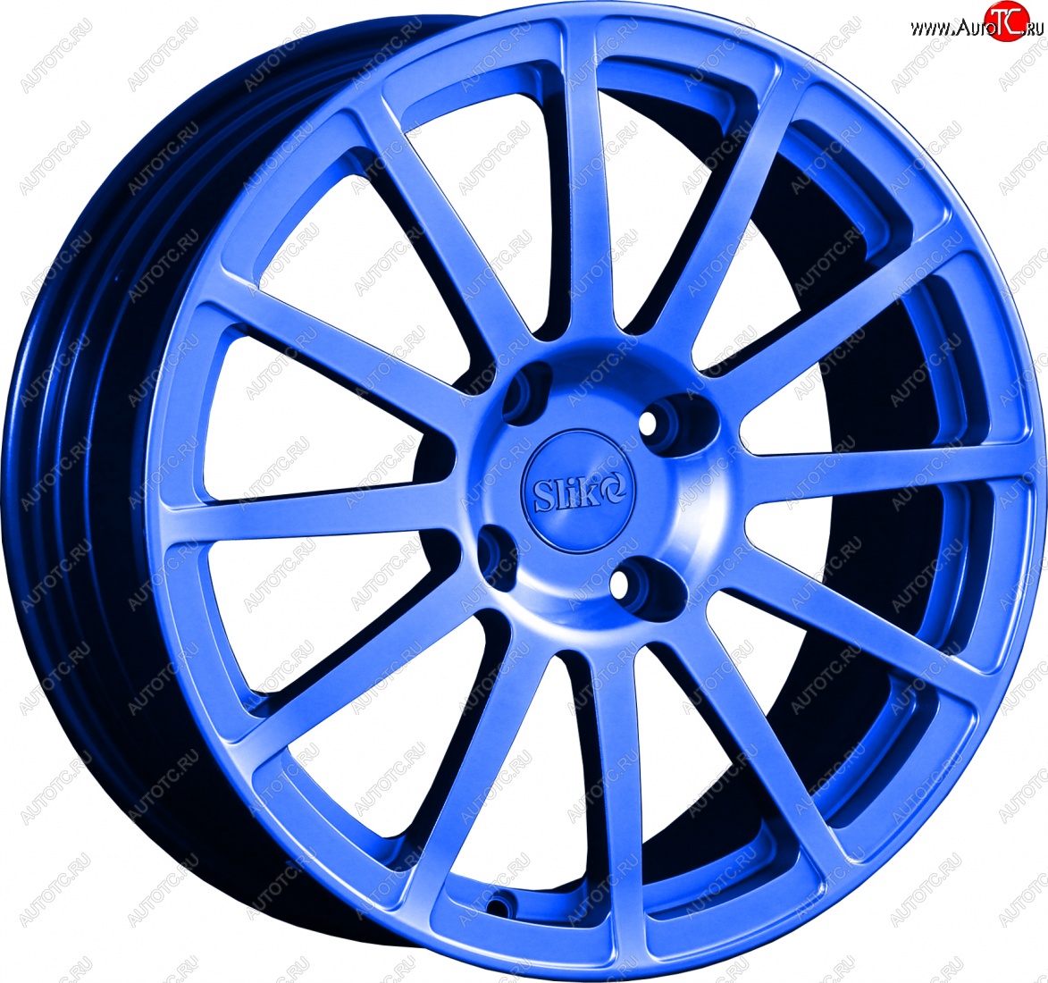 25 599 р. Кованый диск Slik classik R17x7.5 Синий (BLUE) 7.5x17   (Цвет: BLUE)  с доставкой в г. Керчь