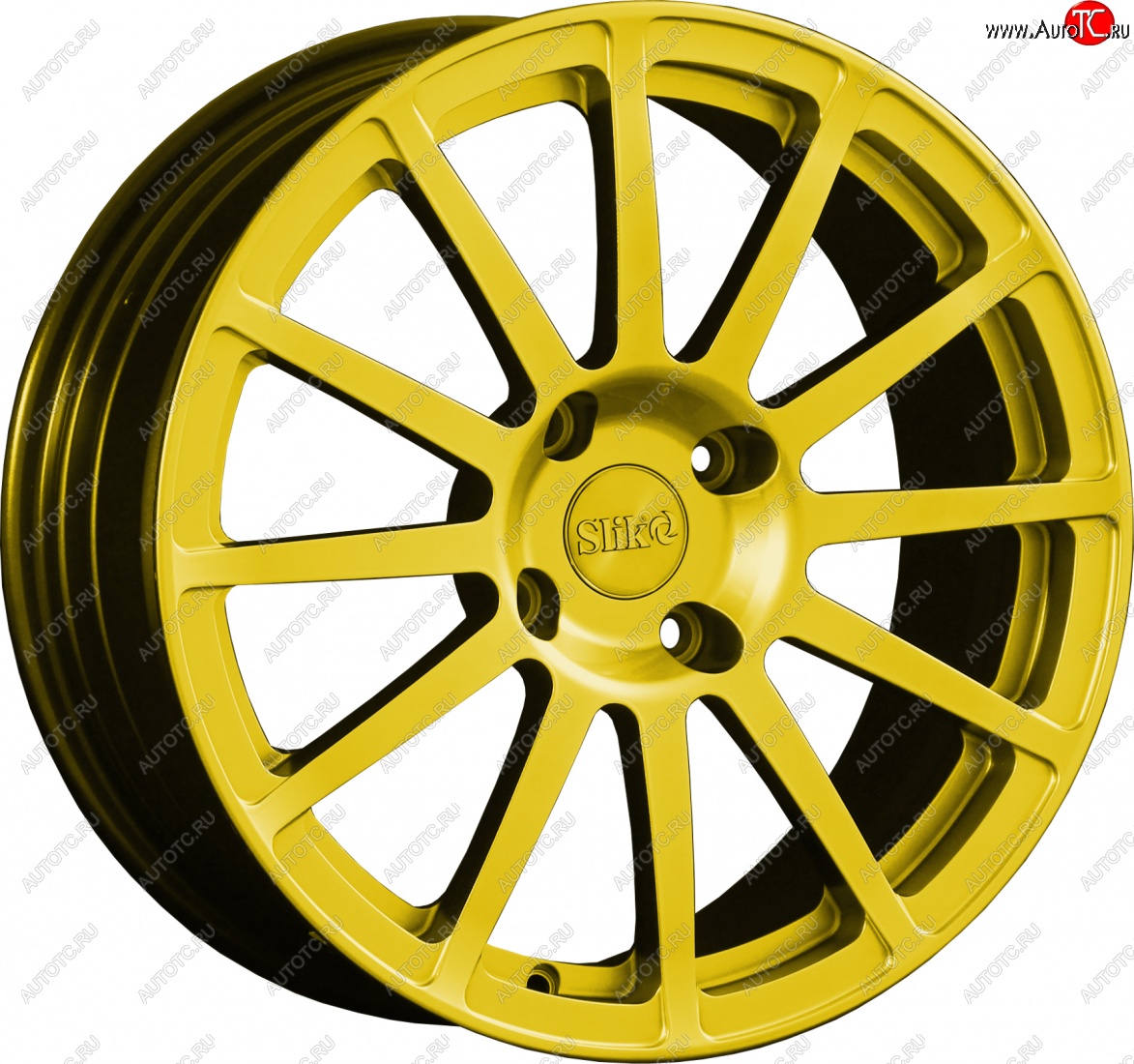 25 599 р. Кованый диск Slik classik R17x7.5 Ярко желтый RAL 1021 (YELLOW) 7.5x17   (Цвет: YELLOW)  с доставкой в г. Керчь