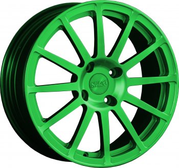 Кованый диск Slik classik R17x7.5 RAL 6038 ярко зеленый (6038) 7.5x17  (Цвет: 6038)
