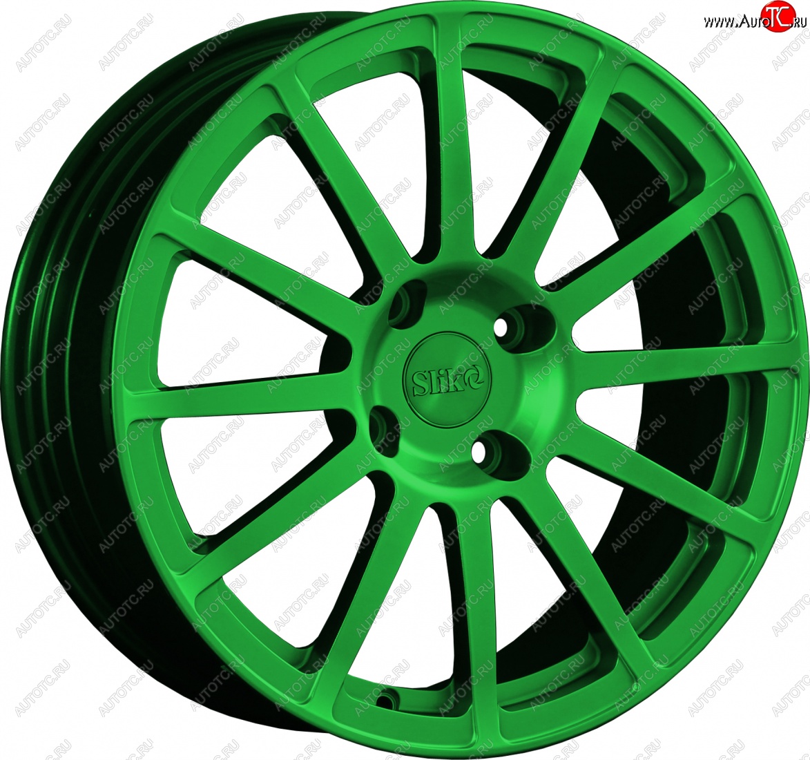 25 599 р. Кованый диск Slik classik R17x7.5 Зеленый (GREEN) 7.5x17   (Цвет: GREEN)  с доставкой в г. Керчь