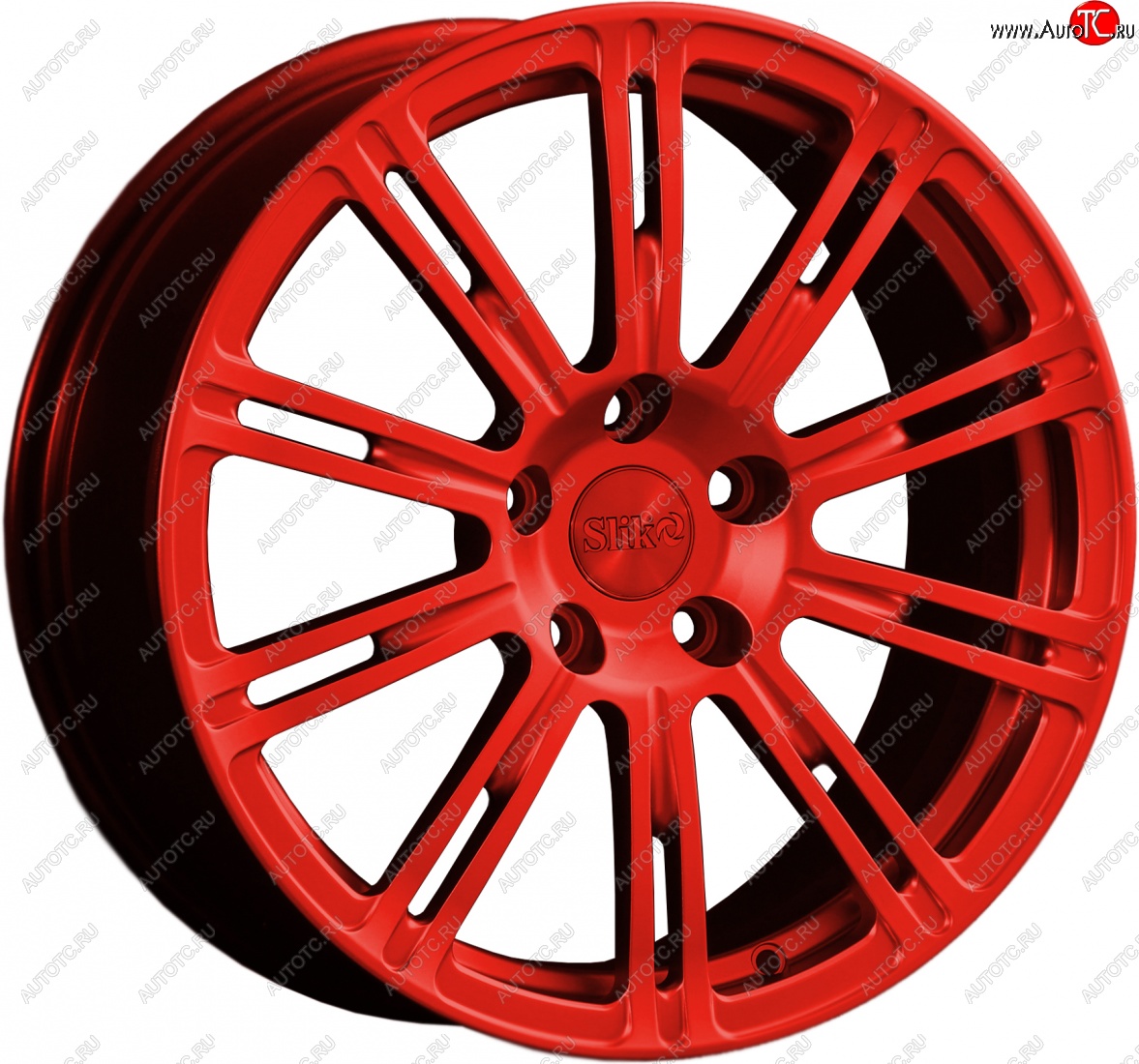 20 399 р. Кованый диск Slik classik R17x7.5 Candy RED красный 7.5x17   (Цвет: Candy RED красный 7.5x17)  с доставкой в г. Керчь