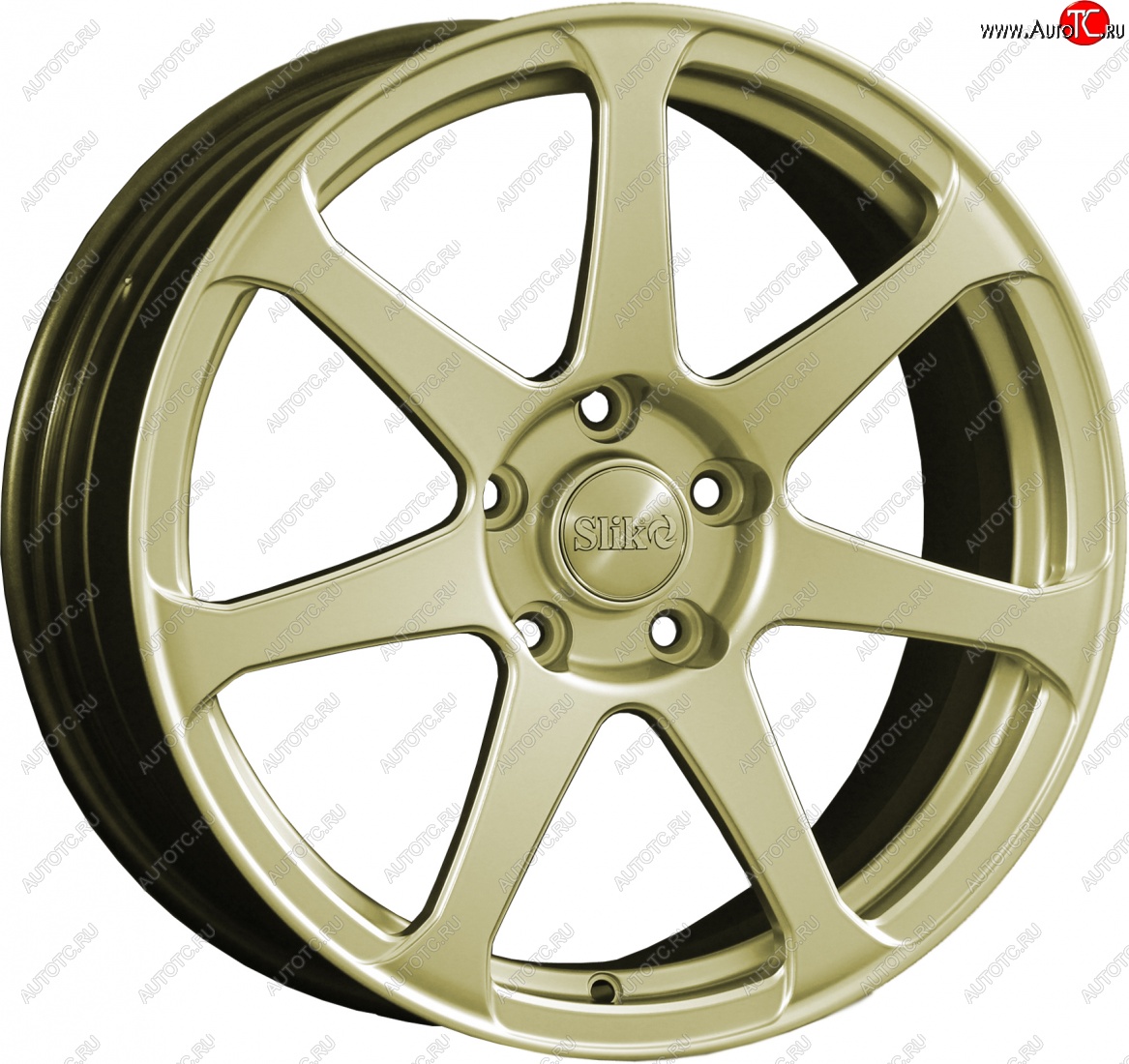 14 299 р. Кованый диск Slik classik R17x7.5 Золотой (G) 7.5x17   (Цвет: G)  с доставкой в г. Керчь