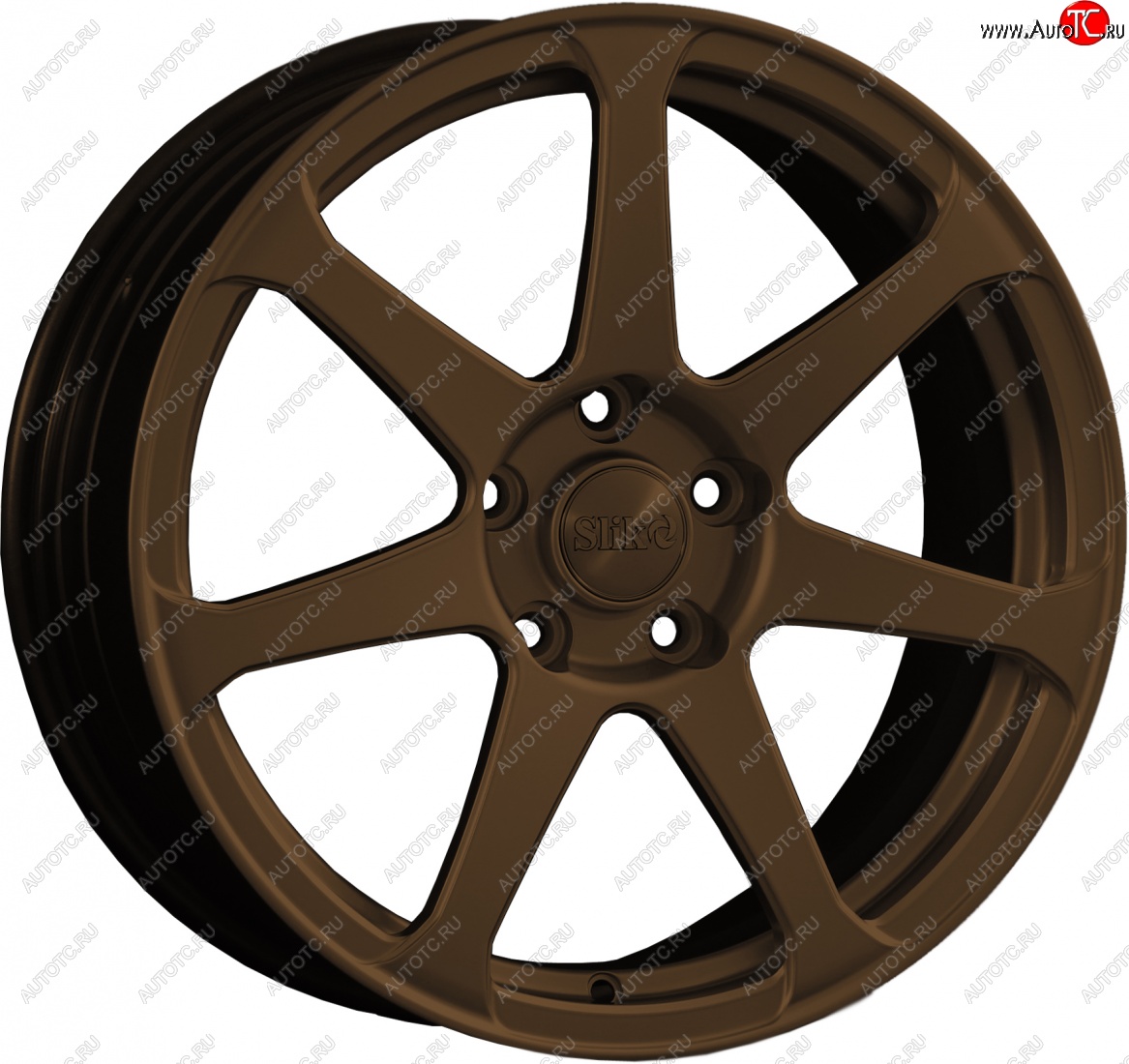 14 499 р. Кованый диск Slik classik R17x7.5 Коньячная бронза. Глянец (BRZCGN) 7.5x17   (Цвет: BRZCGN)  с доставкой в г. Керчь