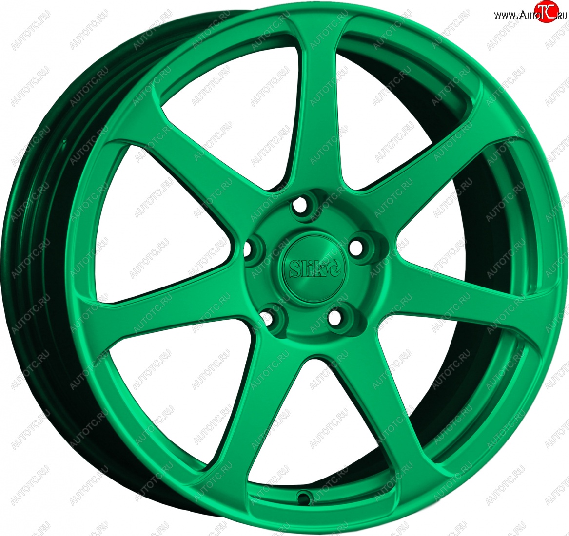 14 499 р. Кованый диск Slik classik R17x7.5 Candy Green изумрудно-зеленый 7.5x17   (Цвет: Candy Green изумрудно-зеленый 7.5x17)  с доставкой в г. Керчь