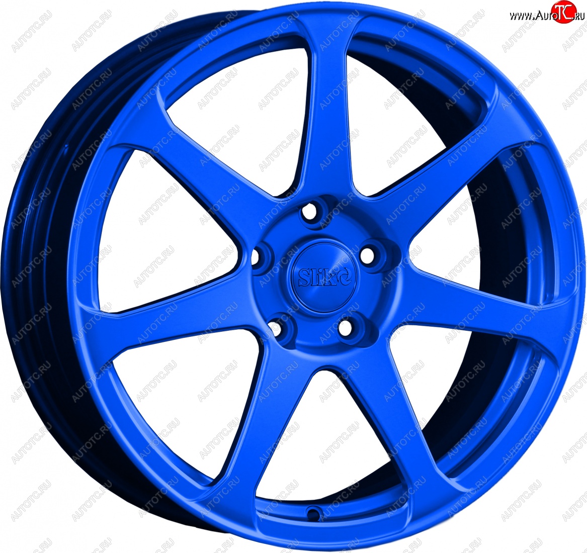 14 499 р. Кованый диск Slik classik R17x7.5 Candy BLUE синий 7.5x17   (Цвет: Candy BLUE синий 7.5x17)  с доставкой в г. Керчь
