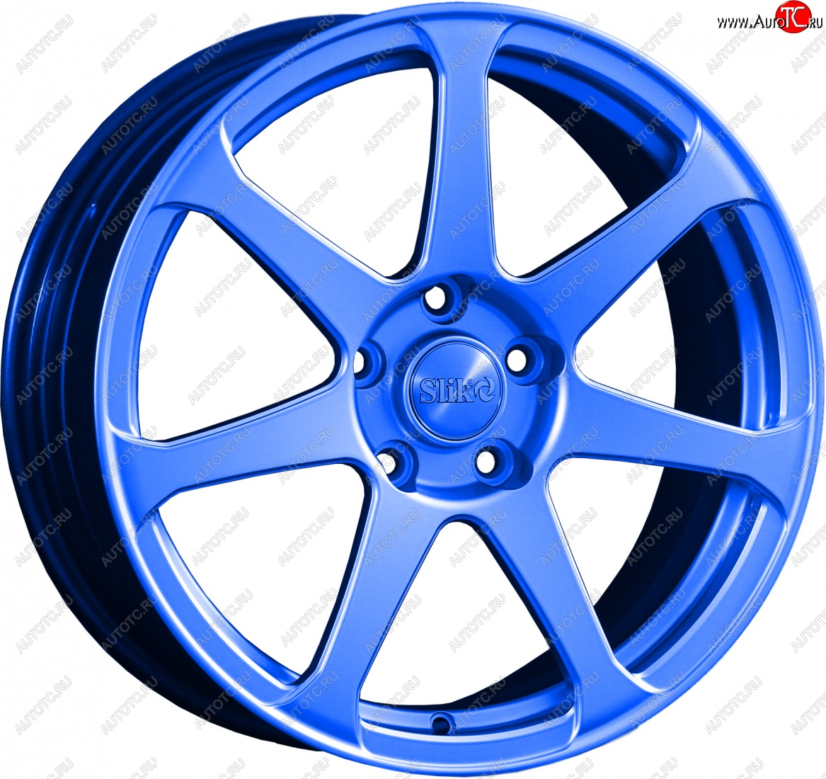 14 499 р. Кованый диск Slik classik R17x7.5 Синий (BLUE) 7.5x17   (Цвет: BLUE)  с доставкой в г. Керчь