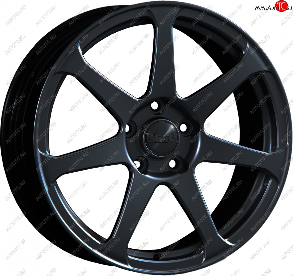 14 499 р. Кованый диск Slik classik R17x7.5 Черный глянцевый (BK) 7.5x17   (Цвет: BK)  с доставкой в г. Керчь