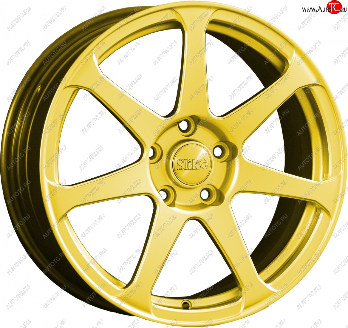 14 599 р. Кованый диск Slik classik R17x7.5 Ярко желтый RAL 1021 (YELLOW) 7.5x17   (Цвет: YELLOW)  с доставкой в г. Керчь